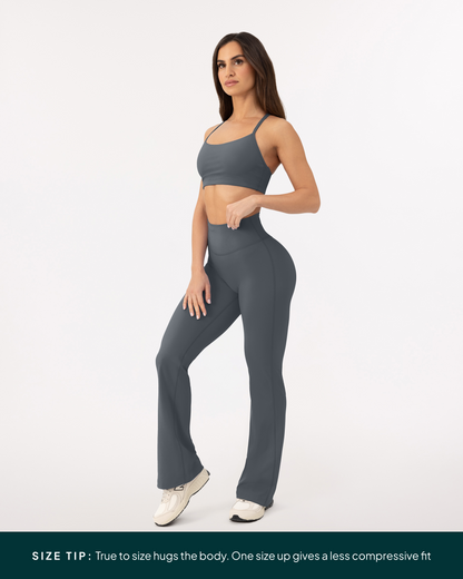 Athleisure Short Length Flared Leggings