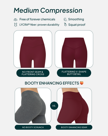 Athleisure Scrunch Crossover Leggings
