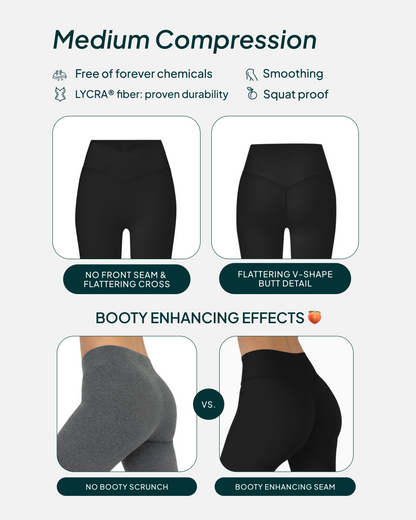 Athleisure Scrunch Crossover Leggings