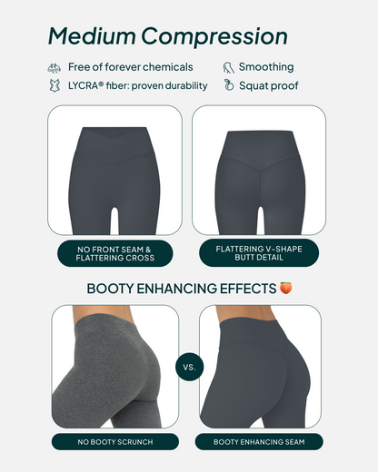 Athleisure Scrunch Crossover Leggings