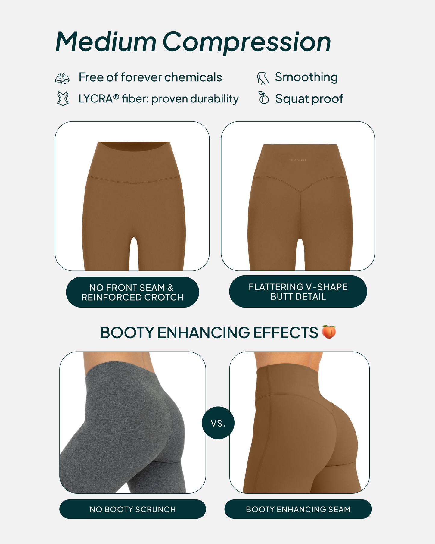 FlexFlow High-Waisted Butt Lifting Full-Length Yoga Leggings