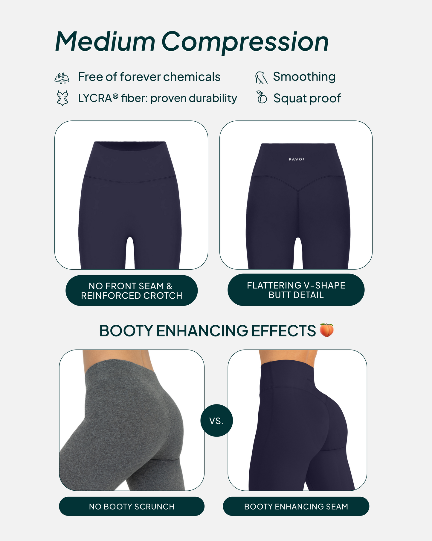 FlexFlow High-Waisted Butt Lifting Tall-Length Yoga Leggings