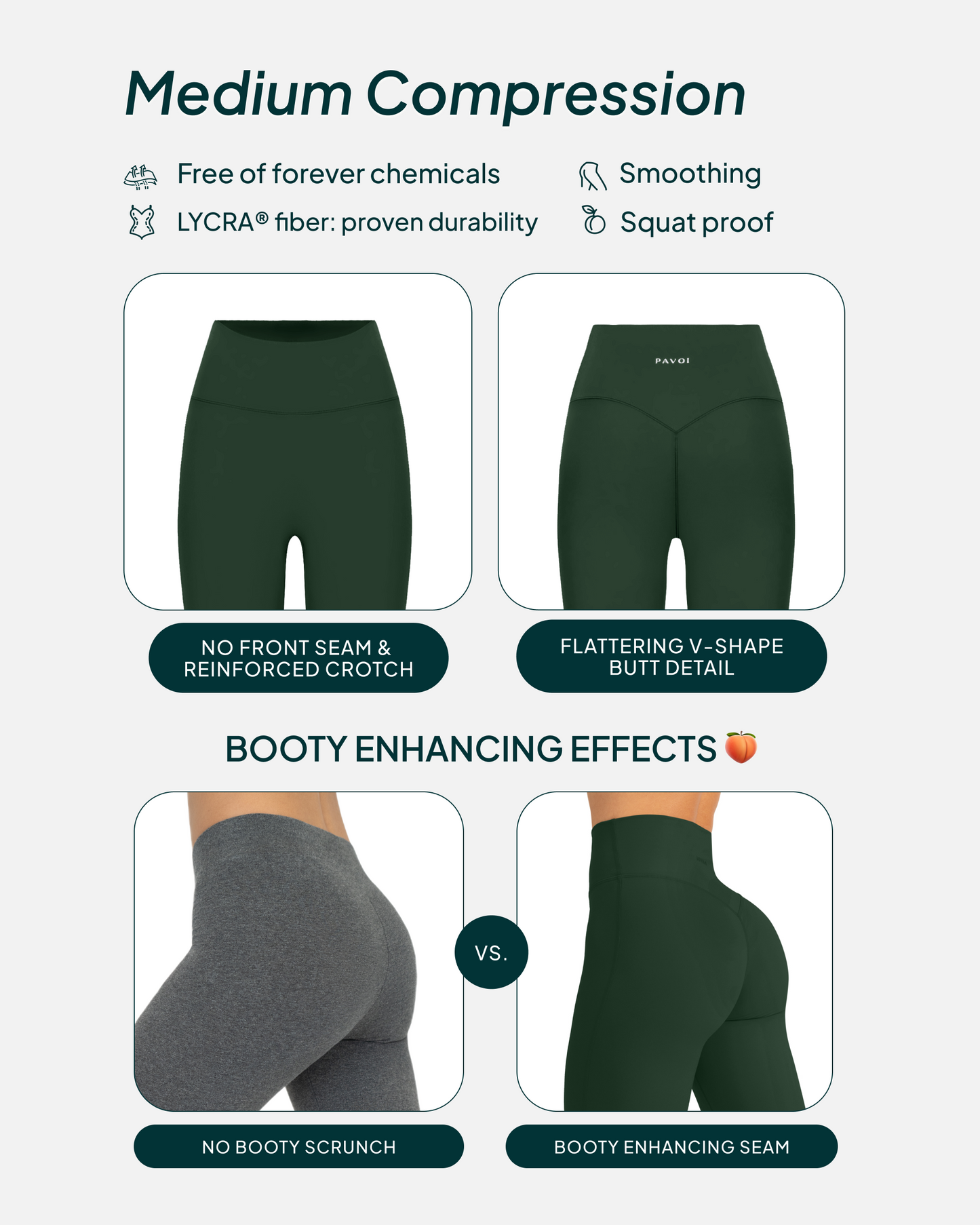 FlexFlow High-Waisted Butt Lifting Full-Length Yoga Leggings