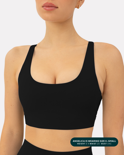 Supportive High-Support Padded Convertible Sports Bra