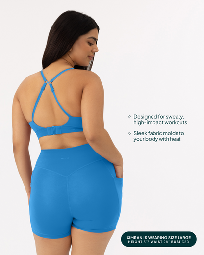 Supportive High-Support Padded Convertible Sports Bra
