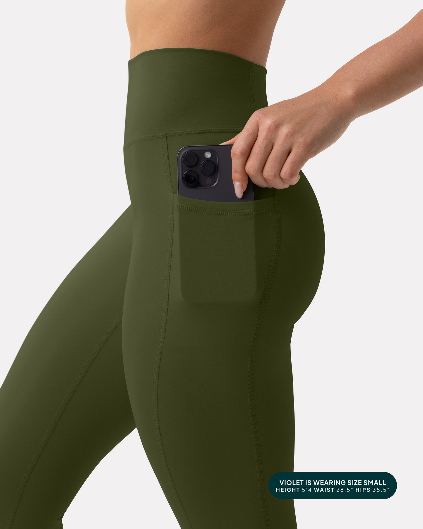 High-Waisted Butt Lifting Tall-Length Leggings with Pockets