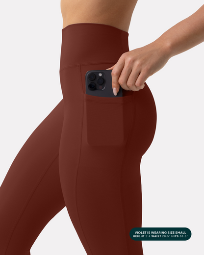 High-Waisted Butt Lifting Tall-Length Leggings with Pockets