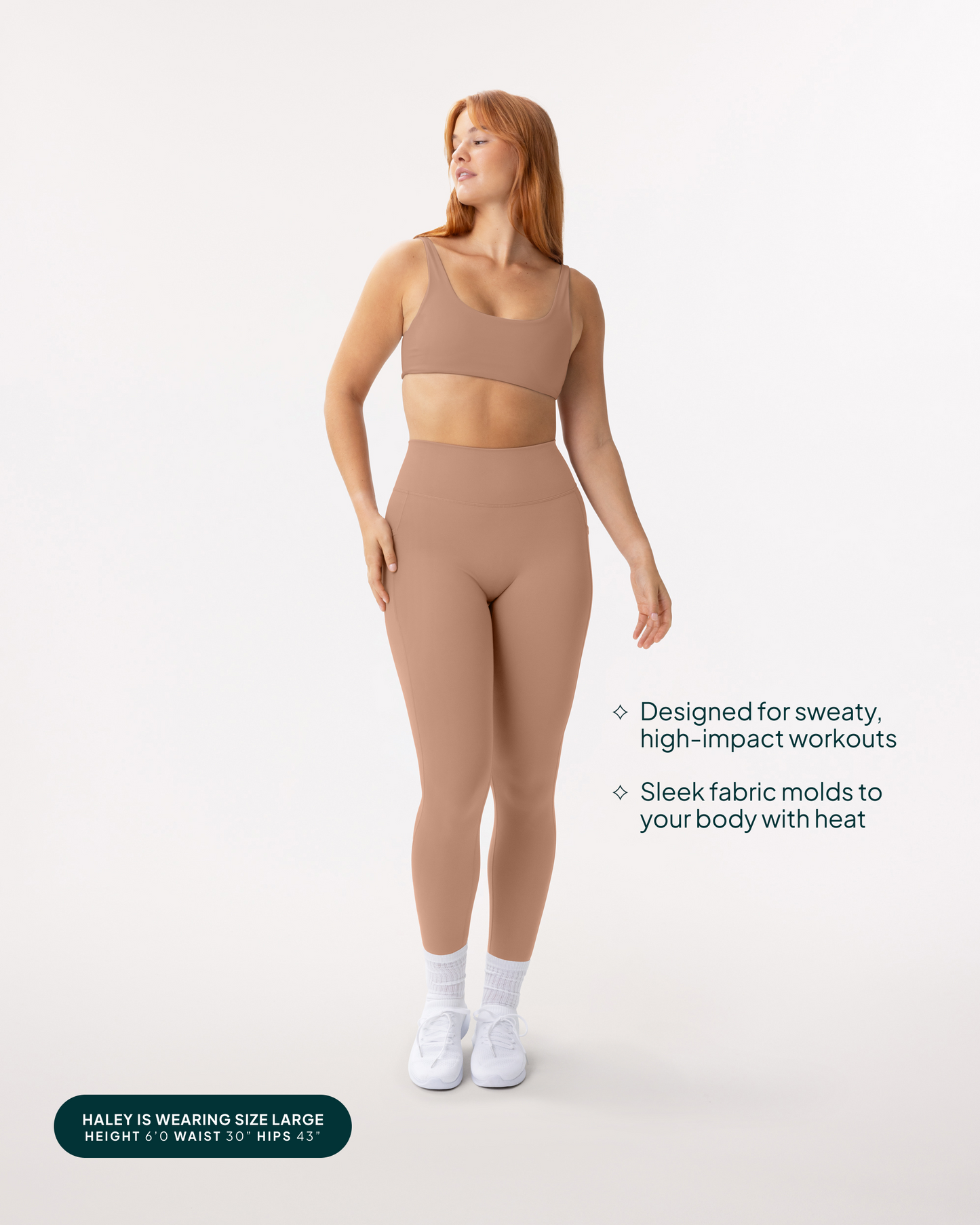 High-Waisted Butt Lifting Tall-Length Leggings with Pockets