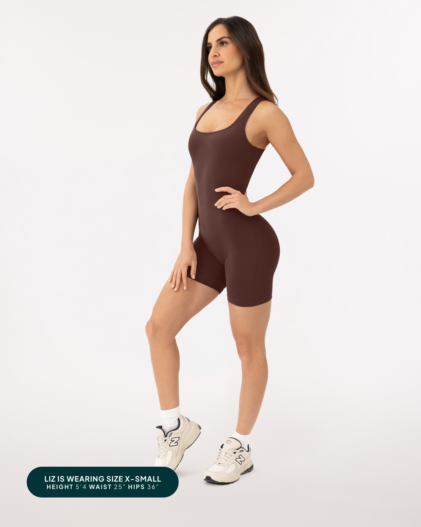 Square Neck 5" One Piece Workout Romper