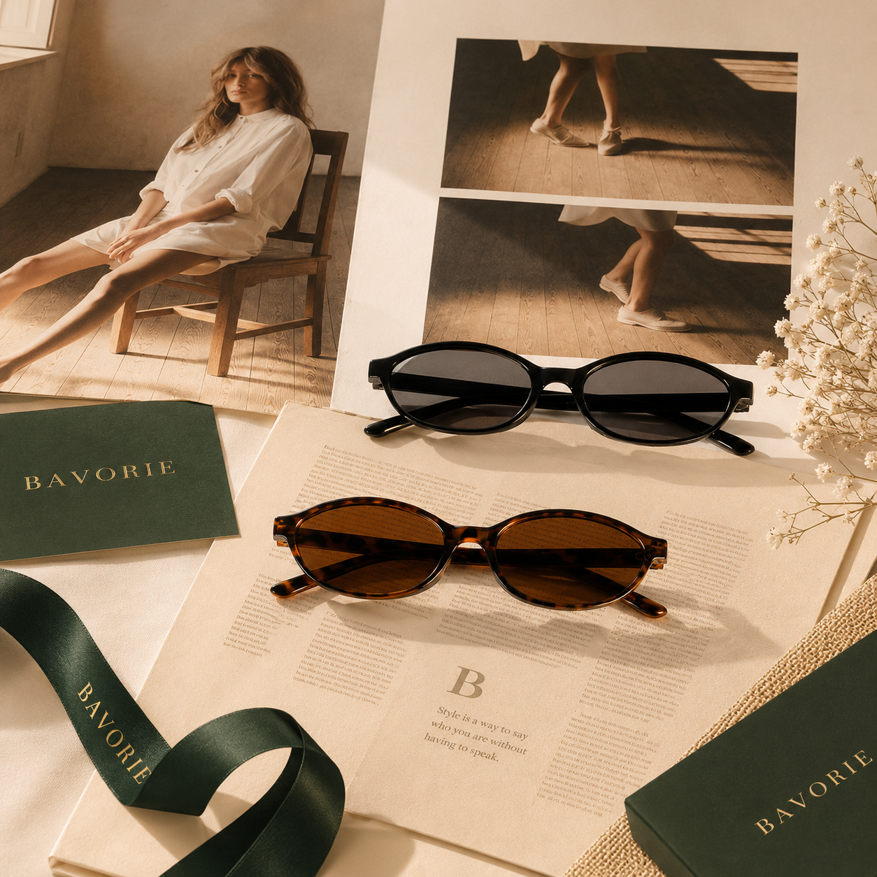 The Gia Oval Sunglasses Trio