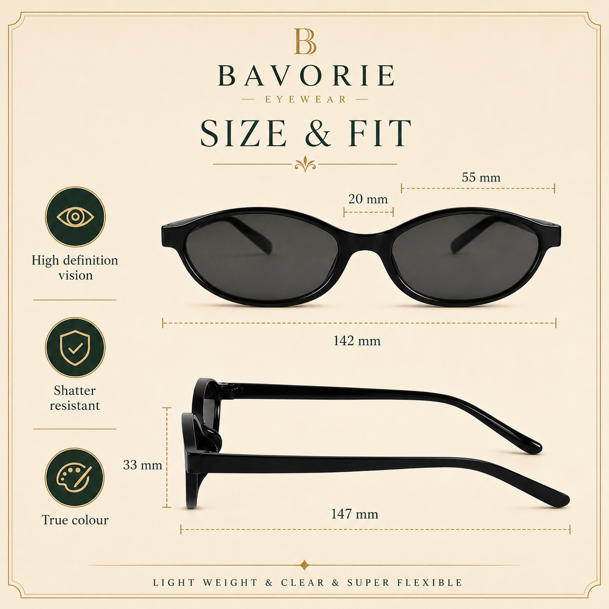 The Gia Oval Sunglasses Trio